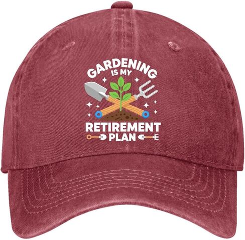 Gardening is My retirements Plan Hat for Men Funny Washed Distressed Baseball in Saudi Arabia