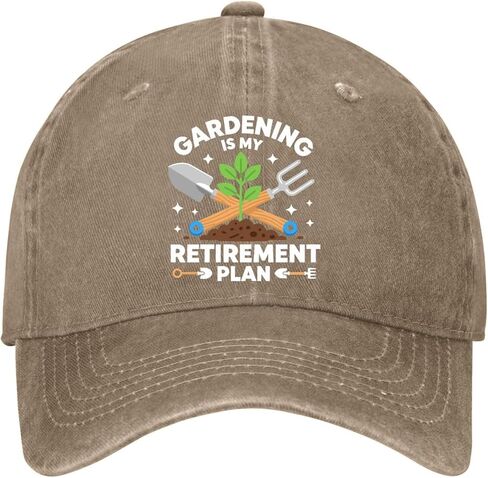 Gardening is My retirements Plan Hat for Men Funny Washed Distressed Baseball in Saudi Arabia