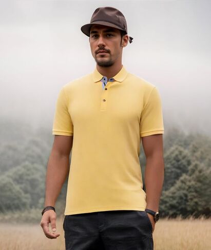 Mens Polo Shirts Short Sleeve Casual Slim Fit Button Down Summer T-Shirts Lightweight Golf Shirts for Men in Saudi Arabia