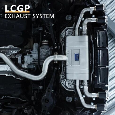 ماسورة عادم مستقيمة مغزلية مخصصة LCGP مقاس 2.5 بوصة، بطول 40 بوصة، مصنوعة من الفولاذ الطري المناسب لنظام عادم مقاس 2.5 بوصة in Saudi Arabia