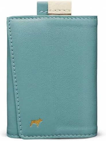 The Frenchie Co. - Aroma Speed ​​Wallet Mini - حامل بطاقات RFID فائق النحافة - علامة تبويب سحب سريعة الوصول - جيب أمامي بسيط من الجلد الإيطالي المحبب بالكامل in Kuwait