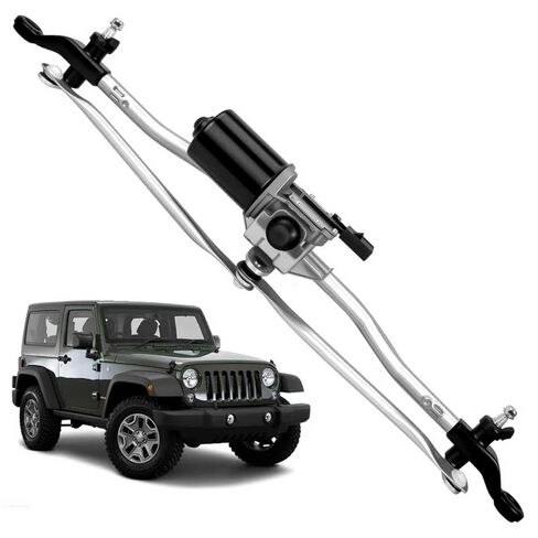 Windshield Wiper Motor and Linkage Assembly for Jeep Wrangler 2007-2018 Wiper Motor Replace #55077859AB, 55077859AD, 55077859AC in Saudi Arabia