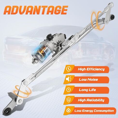 602-144AS محرك ممسحة الزجاج الأمامي ومجموعة الوصلات المتوافقة مع Jeep Compass 2007-2017# 602144AS, 05303827AF, 68003729AA in Saudi Arabia