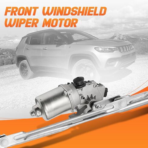 602-144AS محرك ممسحة الزجاج الأمامي ومجموعة الوصلات المتوافقة مع Jeep Compass 2007-2017# 602144AS, 05303827AF, 68003729AA in Saudi Arabia