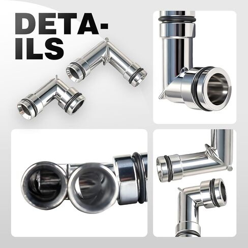 47065HP Aluminum Heater Hose Fittings Connectors Compatible with Buick Lacrosse Lesabre Lucerne Regal Chevrolet Impala Camaro Oldsmobile Pontiac Grand Prix, Coolant Elbows 3800# 12565082 24503423 in Kuwait