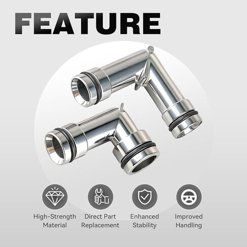 47065HP Aluminum Heater Hose Fittings Connectors Compatible with Buick Lacrosse Lesabre Lucerne Regal Chevrolet Impala Camaro Oldsmobile Pontiac Grand Prix, Coolant Elbows 3800# 12565082 24503423 in Kuwait