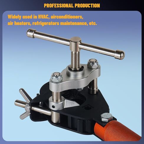 45° Flaring Tool Kit with Tube Cutter Deburring Tool Single Flaring Tool for 1/8" - 3/4" Tubing, Professional Pipe Flare Tool for Copper Brass Aluminum Pipes in Saudi Arabia