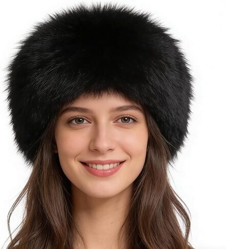 قبعات شتوية غامضة من الفرو الصناعي من غزني للنساء، قبعات دلو سوداء دافئة من الفرو للرجال والنساء، قبعة شتوية ناعمة ومريحة in Kuwait