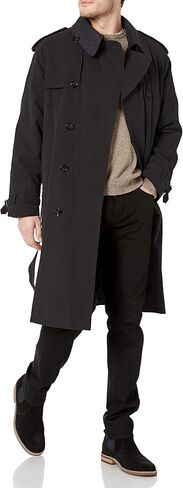 LONDON FOG Men's Iconic Double Breasted Trench Coat with Zip-Out Liner and Removable Top Collar in Saudi Arabia