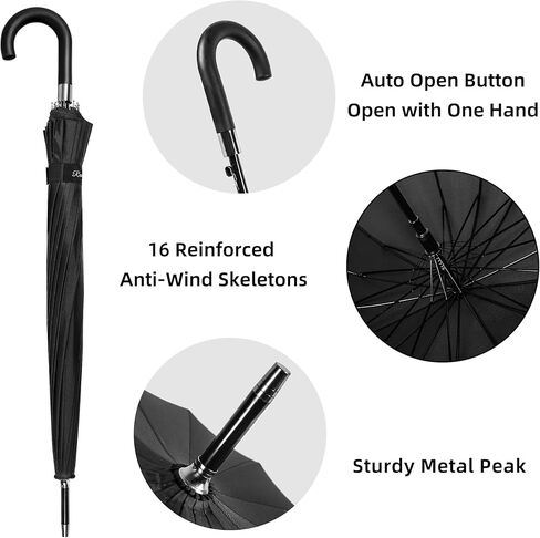 RONIARE Windproof Large Umbrella for Rain,Automatic Open with Easy Grip,Rainproof and Durable Canopy Design –Versatile Travel, Big Golf Umbrellas for Men & Women in Saudi Arabia