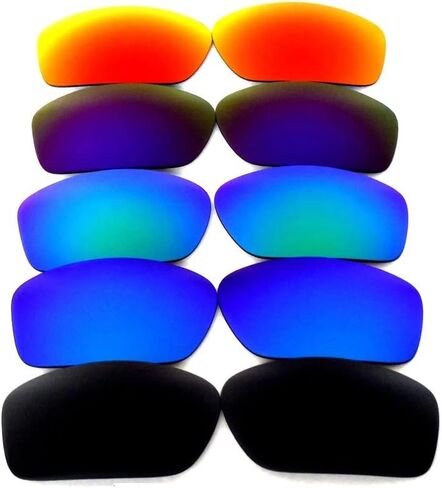 Replacement Lenses For Oakley Scalpel Black&Blue&Green&Purple&Red 5 Pairs in Saudi Arabia