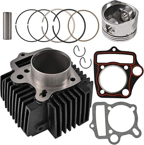 مجموعة أسطوانة المحرك والرأس مقاس 52.4 مم متوافقة مع 1P52FMH 110cc Roketa Taotao SSR Jonway ATV Quad Go Kart الدراجة الترابية in Kuwait