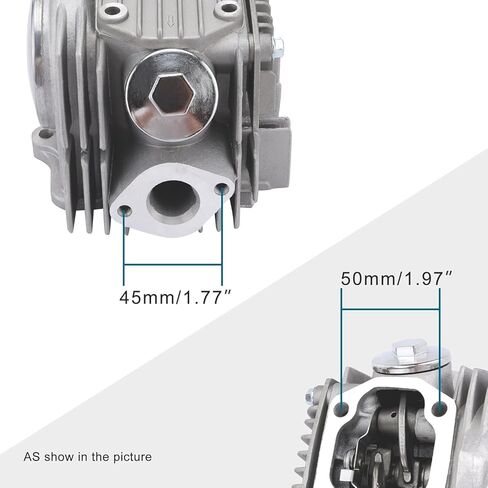 مجموعة أسطوانة المحرك والرأس مقاس 52.4 مم متوافقة مع 1P52FMH 110cc Roketa Taotao SSR Jonway ATV Quad Go Kart الدراجة الترابية in Kuwait