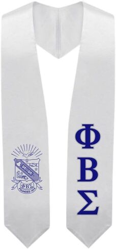 Greekgear Phi Beta Sigma Super Crest - Shield Graduation Stole in Saudi Arabia
