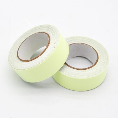 1PC Glow-in-The-Dark Photoluminescent Tape Wide Self-Adhesive Roll No Electricity Needed for Steps Handrails Emergency Signs, Blue, 1.18in in Saudi Arabia