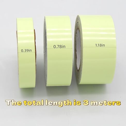 1PC Glow-in-The-Dark Photoluminescent Tape Wide Self-Adhesive Roll No Electricity Needed for Steps Handrails Emergency Signs, Pink, 0.78in in Saudi Arabia