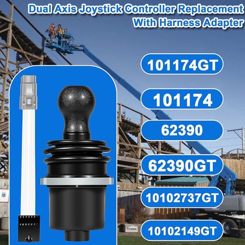 101174 101174GT Dual Axis Joystick Controller Replacement kit with Harness Adapter Fit for Genie Straight Booms Lifts S/XS/Z Series Models in Saudi Arabia