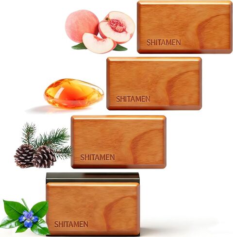 Car Air Freshener, Wood Air Freshener, Car Odor Eliminator for Visor Clip, 4-Pack Variety Scent Refill, Long Lasting - CLIP INCLUDED (Teak-Cabana-Ocean-Black Currant Rose) in Saudi Arabia