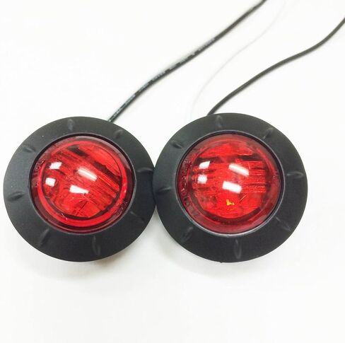 LIBRA 2 جديد 1-1/4 بوصة مصابيح LED كهرمانية للتخليص للمقطورة/الشاحنة/RV -24034 in Saudi Arabia
