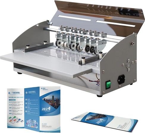 Electric Paper Creaser Scorer Perforator Cutter, Multi-Function Scoring and Folding Machine for Professional Files, Photos, Cards, Invitations, Tickets, and Book Covers in Saudi Arabia