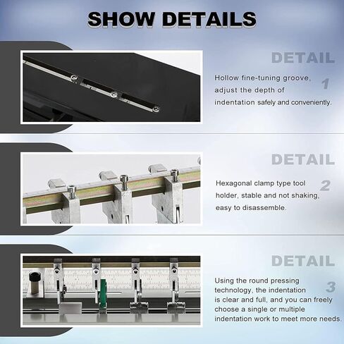 Electric Paper Creaser Scorer Perforator Cutter, Multi-Function Scoring and Folding Machine for Professional Files, Photos, Cards, Invitations, Tickets, and Book Covers in Saudi Arabia