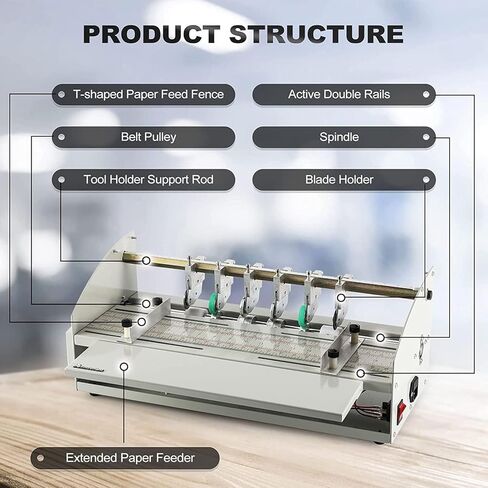 Electric Paper Creaser Scorer Perforator Cutter, Multi-Function Scoring and Folding Machine for Professional Files, Photos, Cards, Invitations, Tickets, and Book Covers in Saudi Arabia