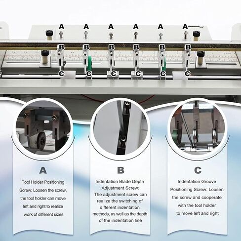 Electric Paper Creaser Scorer Perforator Cutter, Multi-Function Scoring and Folding Machine for Professional Files, Photos, Cards, Invitations, Tickets, and Book Covers in Saudi Arabia