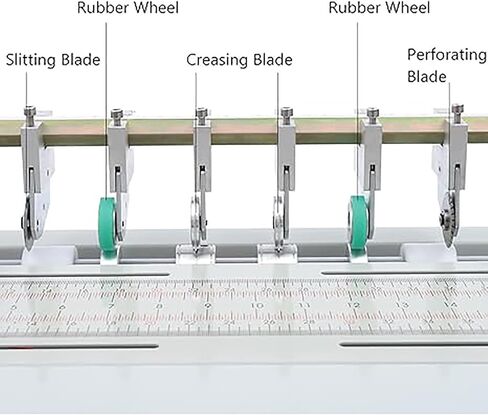 3-in-1 Electric Creasing Machine 460mm 18inch Electric Paper Creaser Scorer Perforator Cutter Paper Folding Machine for Tickets Documents Cards Photos Invitations in Saudi Arabia