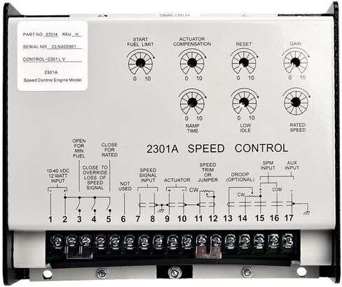 Part 2301A 9907-014 Speed Controller 2301A 9907-018 Speed Regulator 2301A 9905-026 Control Panel 2301E ST 8273-1013(9907-014) in Saudi Arabia