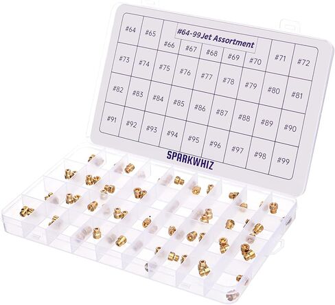 36-181 Jet Assortment Kit, Carburetor Replacement Jets Compatible with Holley 2010 2300 4010 4011 4150 4160 4500 Carburetors, Sizes 64-99, 2 Pieces Per Size in Saudi Arabia