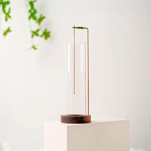 Wooden Aromatherapy Incense Holder – Upside Down Hanging Rack with 1L Ash Catcher for Home Office or Yoga Space Décor & Meditation in Saudi Arabia