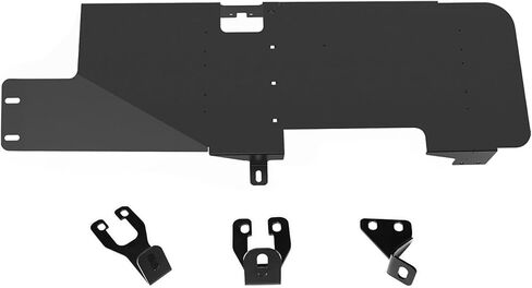 MusixiA Fuel Tank Skid Plate for 2007-2018 Jeep Wrangler JK 2-Door - Heavy Duty Steel Off-Road Gas Tank Protector, Rust Resistant, Black in Saudi Arabia