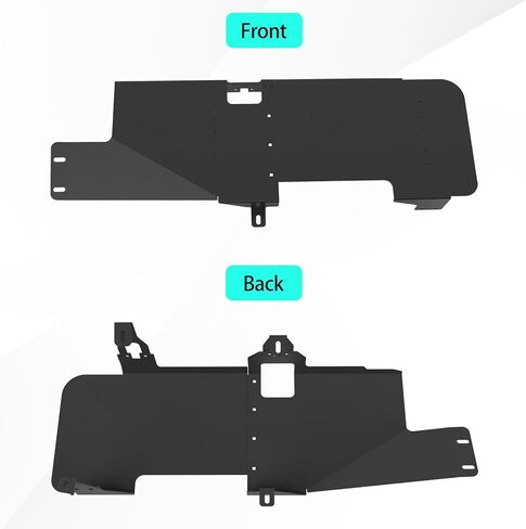 MusixiA Fuel Tank Skid Plate for 2007-2018 Jeep Wrangler JK 2-Door - Heavy Duty Steel Off-Road Gas Tank Protector, Rust Resistant, Black in Saudi Arabia