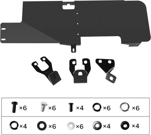 MusixiA Fuel Tank Skid Plate for 2007-2018 Jeep Wrangler JK 2-Door - Heavy Duty Steel Off-Road Gas Tank Protector, Rust Resistant, Black in Saudi Arabia