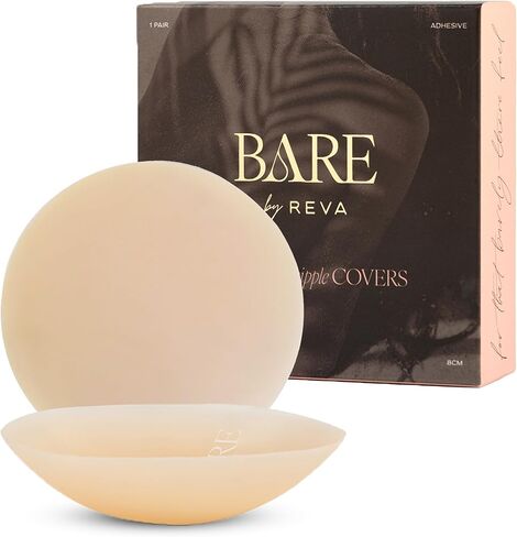 Premium Nipple Covers 100x Use - Adhesive Silicone Nipple Pasties with Travel Box - Soft Matte Reusable Pasties in Saudi Arabia