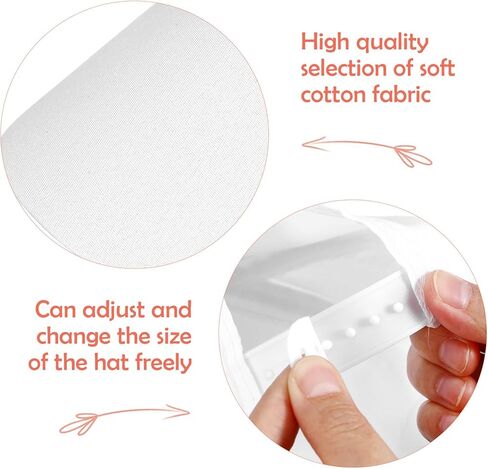 Kids Paintable Baseball Caps 10-Pack Adjustable Blank White Cotton Peaked Hats for DIY Painting Art Craft Supplies Outdoor Sun Protection in Saudi Arabia