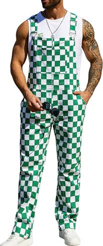 Overalls for Men Work Bib Coveralls Stretchy Romper Fashion Jumpsuits Festival Outfit in Saudi Arabia