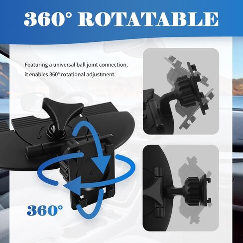 CD Slot Mount for Carplay Screen 360° Rotatable,Anti-Vibration CD Mount for Carplay Screen GPS Display,Portable Carplays CDs Mounts Car Accessories for 7"-10.5" Display in Saudi Arabia