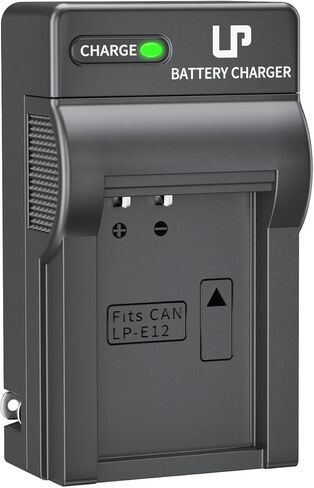 LP-E12 Battery Charger, LP LCD Dual Charger Compatible with LC-E12 Batteries for Canon EOS M100, M50, M10, M2, M, Rebel SL1, 100D PowerShot SX70 HS, Kiss M, Kiss X7 & More LP E12 Charging Station in Kuwait
