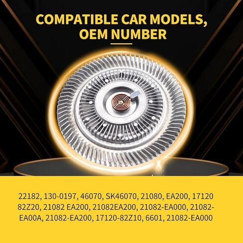 Engine Cooling Fan Clutch 6601 Compatible with Nissan Frontier 2005-2017, NV1500 / NV2500 / NV3500 2012-2017,Pathfinder 2005-2012, Xterra 2006-2015,Suzuki Equator 2009-2012 in Saudi Arabia