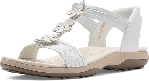 Skechers Women's Reggae Slim - Blooming Romance Hands Free Slip-ins | Hands Free Slip-Ins, Sandal, Skechers Memory Foam, Stretch Fit, Heel Pillow, Vegan, Floral Detail in Saudi Arabia