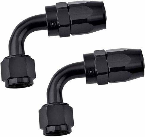 2 Pack 10AN Hose End Fitting, Straight Swivel, 7/8" CPE, 1500 PSI High Pressure, Aluminum Alloy, for Fuel Oil Water Air, Car Wash Garden Irrigation in Saudi Arabia