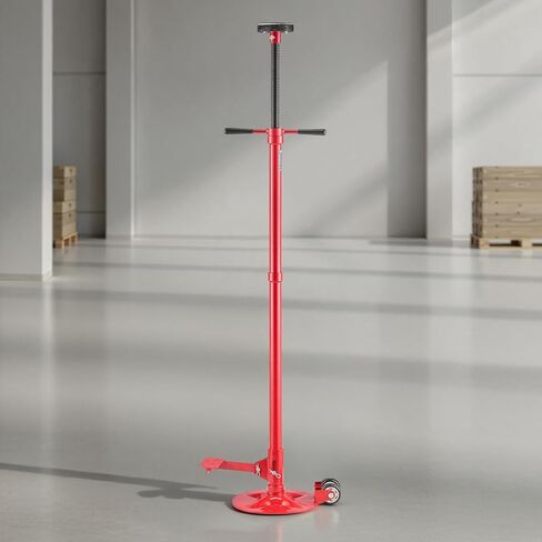 VEVOR Underhoist Support Stand, 3/4 Ton (1653 lbs) Capacity Under Hoist Jack Stand with Two Wheels, Lifting from 51.97" to 80", Bearing Mounted Spin Handle, Foot Pedal, Support Vehicle Components in Saudi Arabia
