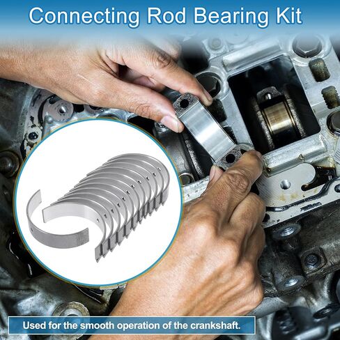 مجموعة محمل قضيب التوصيل رقم 2306039600 لشركة Hyundai XG350 2002-2005 مجموعة محمل قضيب المحرك معدن فضي اللون 12 قطعة in Kuwait
