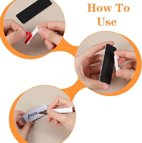 10 قطع من شارات الأسماء القابلة للتخصيص، وبطاقات تعريف ذاتية الصنع مع دعامة آمنة للدبابيس، وبطاقات أسماء بلاستيكية متينة للاستخدام في المدرسة والمكتب والمناسبات in Kuwait