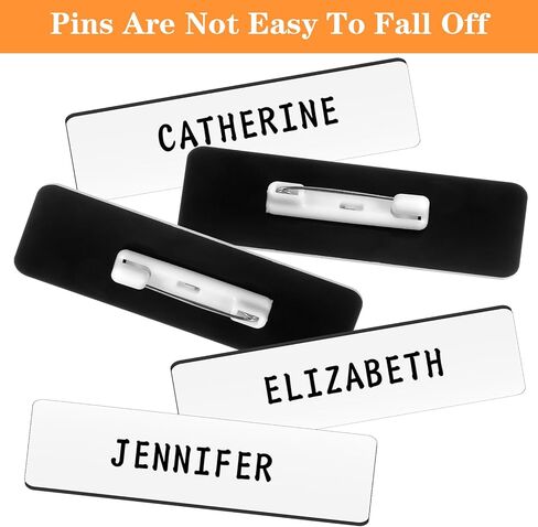 10 قطع من شارات الأسماء القابلة للتخصيص، وبطاقات تعريف ذاتية الصنع مع دعامة آمنة للدبابيس، وبطاقات أسماء بلاستيكية متينة للاستخدام في المدرسة والمكتب والمناسبات in Kuwait