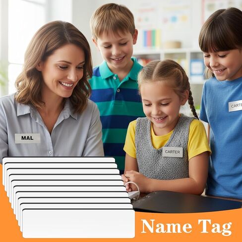 10 قطع من شارات الأسماء القابلة للتخصيص، وبطاقات تعريف ذاتية الصنع مع دعامة آمنة للدبابيس، وبطاقات أسماء بلاستيكية متينة للاستخدام في المدرسة والمكتب والمناسبات in Kuwait