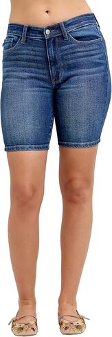 Judy Blue Womens Shorts - Mid Rise Bermuda in Saudi Arabia