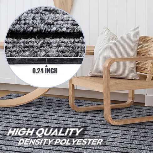 Custom Sizes Runner Rug 2'x6'Indoor Outdoor Utility Carpet,Area Rugs with Non Slip Rubber Backing for Hallway Kitchen Entryway Balcony Garage Stair Laundry in Saudi Arabia