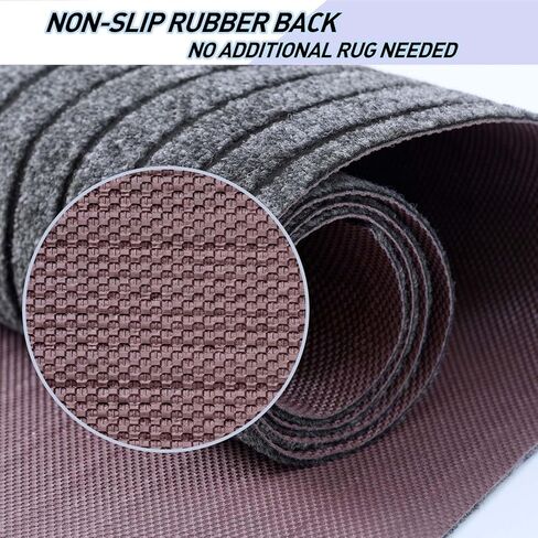 Custom Sizes Runner Rug 2'x6'Indoor Outdoor Utility Carpet,Area Rugs with Non Slip Rubber Backing for Hallway Kitchen Entryway Balcony Garage Stair Laundry in Saudi Arabia